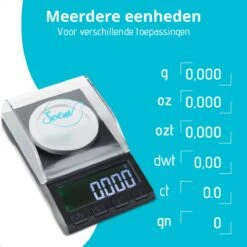 SOEM® Digitale Precisie Weegschaal - 0,001 Tot 100 Gram Tarra Functie - Pocket Scale - Juweliersweegschaal -Merkloos Verkoopwinkel 1200x1200 1186