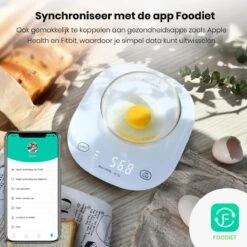 Formilo Digitale Precisie Keukenweegschaal Met App - Weegschaal Keuken Met Tarra Functie - 1gr Tot 5kg - Inclusief Batterijen - Wit -Merkloos Verkoopwinkel 1200x1200 1197