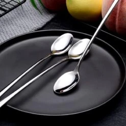 Trendfield Lange Lepels Voor Dessert, Latte Macchiato, Yoghurt Of Cocktail - Dessertlepels RVS - Zilver - 6 Stuks -Merkloos Verkoopwinkel 1200x1200 122