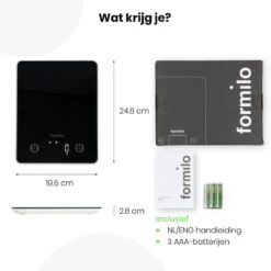 Formilo Digitale Precisie Keukenweegschaal - Weegschaal Keuken Met Tarra Functie - 1gr Tot 5kg - Inclusief Batterijen - Zwart -Merkloos Verkoopwinkel 1200x1200 1231