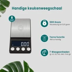 Ease Electronicz Digitale Mini Precisie Keukenweegschaal - 0,01 Tot 500 Gram - 14.2 X 7.5 Cm - Pocket Scale Op Batterij - Weegschaal Keuken -Merkloos Verkoopwinkel 1200x1200 1287