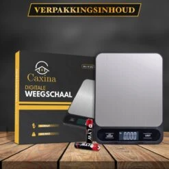 Caxina Multifunctionele Precisie Keukenweegschaal - Met Terra Functie - RVS Weegschaal Keuken - Incl Batterijen - Zwart -Merkloos Verkoopwinkel 1200x1200 1323