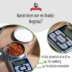 Krumble Precisie Weegschaal - Digitale Keukenweegschaal - 0.01 Tot 500 Gram -Merkloos Verkoopwinkel 1200x1200 1336