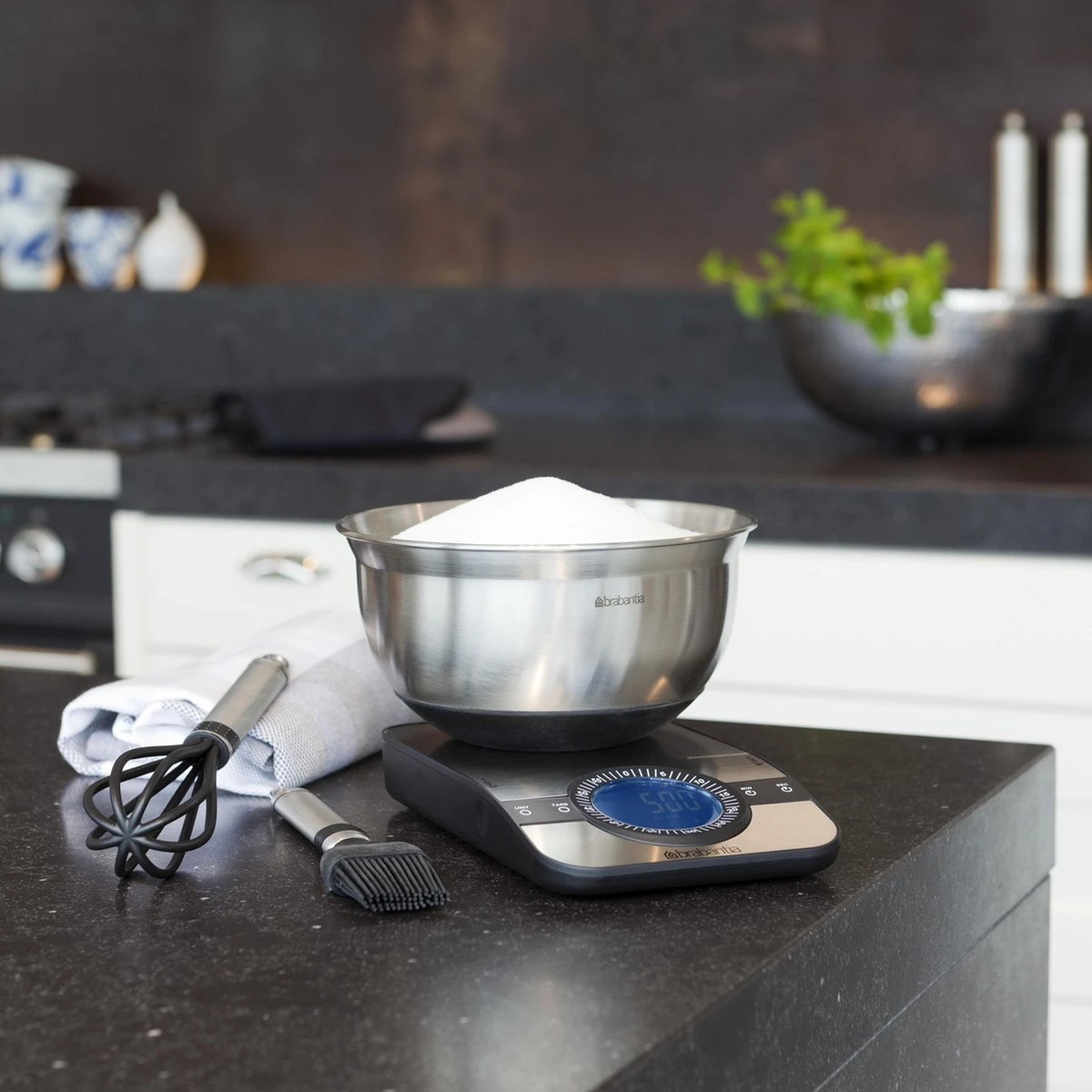 Brabantia Profile Keukenweegschaal - Rechthoekig - Met Kookwekker - RVS 9 Brabantia Profile Keukenweegschaal - Rechthoekig - Met Kookwekker - RVS - Afbeelding 9