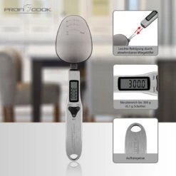 Profi Cook PC-LW 1214 Lepelweegschaal Digitaal Weegbereik (max.): 300 G RVS -Merkloos Verkoopwinkel 1200x1200 1371