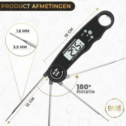 Dabé Draadloze Vleesthermometer - Keukenthermometer -Merkloos Verkoopwinkel 1200x1200 1440