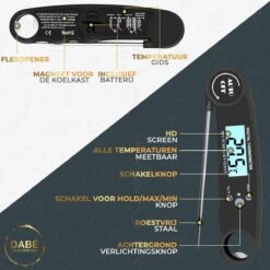 Dabé Draadloze Vleesthermometer - Keukenthermometer -Merkloos Verkoopwinkel 1200x1200 1441