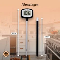 Suikerthermometer Digitaal – Kookthermometer – Vleesthermometer – Kerntemperatuurmeter – Draadloos – Thermometer Ook Geschikt Voor Vlees, BBQ, Oven -Merkloos Verkoopwinkel 1200x1200 1461