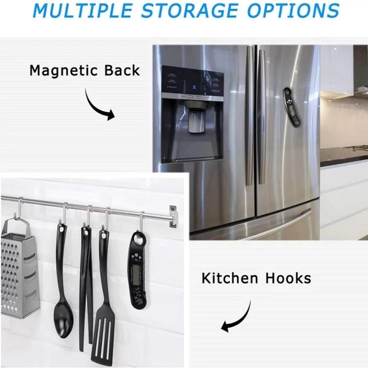 Digitale Thermometer Voor Keuken - Koken - Voedsel - Melk - Vlees - Flesopener - Digital - Bottle Opener 4 Digitale Thermometer Voor Keuken - Koken - Voedsel - Melk - Vlees - Flesopener - Digital - Bottle Opener - Afbeelding 4