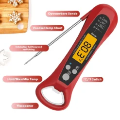 DOWO® - Digitale Thermometer – Oventhermometer – Suikerthermometer Digitaal – Kernthermometer – Keukenthermometer – Voedselthermometer – Thermometer Ook Geschikt Als Voor Vlees, BBQ, Oven -Merkloos Verkoopwinkel 1200x1200 1480