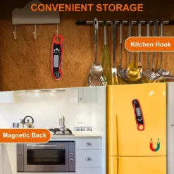 Merkloos Brauch TP900 Digitale Thermometer Voor Keuken, Koken, Voedsel Melk, Vlees, BBQ, Water, Thee Voor Binnen En Buiten, Waterdicht, RVS, Ultrasnel Rood -Merkloos Verkoopwinkel 1200x1200 1490