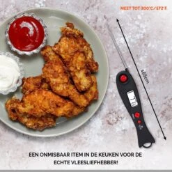 Mancor Vleesthermometer BBQ Thermometer Digitaal Keukenthermometer Accessoires Voedselthermometer - Inklapbaar -Merkloos Verkoopwinkel 1200x1200 1518