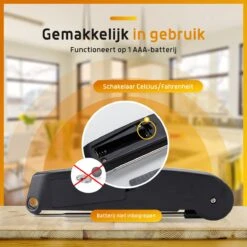 Movi BASIC ® - Vleesthermometer – BBQ Thermometer- Inclusief E-Book – Kernthermometer – Kamado - Barbecue – Suikerthermometer – Digitaal – Keukenthermometer – Kerntemperatuurmeter -Merkloos Verkoopwinkel 1200x1200 1561