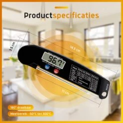 Movi BASIC ® - Vleesthermometer – BBQ Thermometer- Inclusief E-Book – Kernthermometer – Kamado - Barbecue – Suikerthermometer – Digitaal – Keukenthermometer – Kerntemperatuurmeter -Merkloos Verkoopwinkel 1200x1200 1564