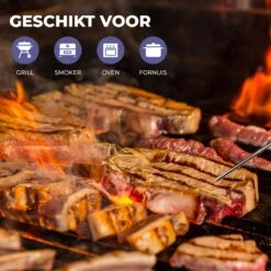 Seidon® Digitale Vleesthermometer Set – BBQ- En Oventhermometer – 0°C Tot 300°C – Kernthermometer Met 1 Sonde – Suikerthermometer - Kookthermometer -Merkloos Verkoopwinkel 1200x1200 1591