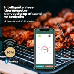 Vulpes Kitchen® Vleesthermometer Pro - Draadloos - Bluetooth & App - 2 In 1 Oventhermometer - RVS & Fast Charger - 30 Meter -Merkloos Verkoopwinkel 1200x1200 1598