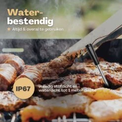 Vulpes Kitchen® Vleesthermometer Pro - Draadloos - Bluetooth & App - 2 In 1 Oventhermometer - RVS & Fast Charger - 30 Meter -Merkloos Verkoopwinkel 1200x1200 1606