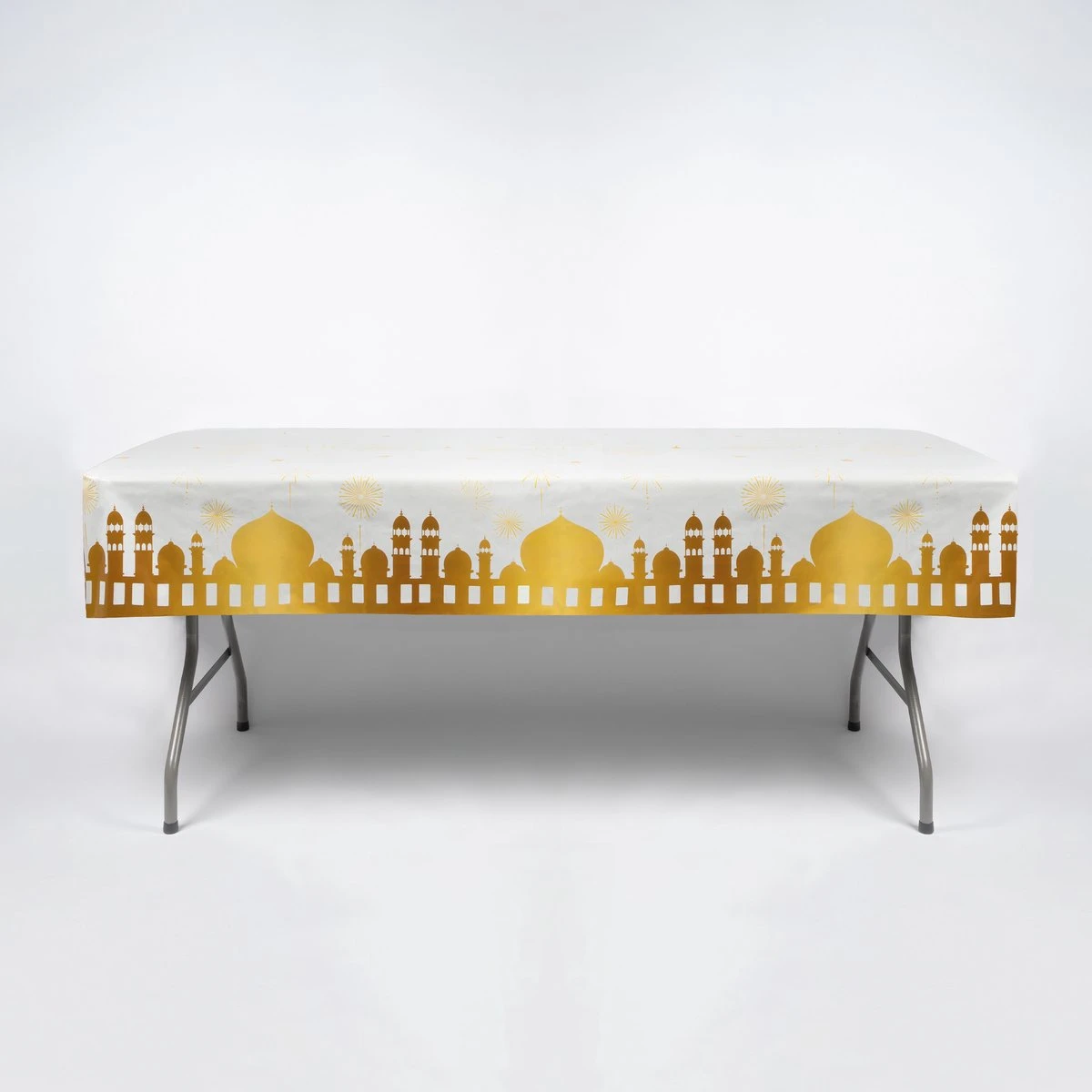 Festivz Wit Ramadan Tafelkleed Versiering Set - Verjaardag Ramadan Eid Feest Decoratie - 220 X 130 Cm 1 Festivz Wit Ramadan Tafelkleed Versiering Set - Verjaardag Ramadan Eid Feest Decoratie - 220 X 130 Cm