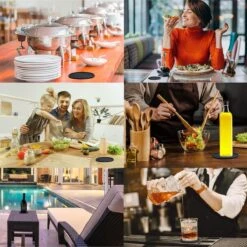 Easavida – Onderzetters Voor Glazen – 8 Stuks – Siliconen – Onderlegger – Inclusief Houder – Inclusief E-book – Zwart – Rond Design -Merkloos Verkoopwinkel 1200x1200 1731