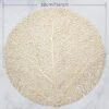 Gouden Placemat Leaf - Rond - Set Van 4 Stuks - Bloem - Blad Goud- Elegant - Chique - Feest - Bruiloft - Trouwen - Hoogwaardig Kwaliteit - 38 Cm - Feestelijk Dineren