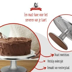 Krumble Taartplateau Draaibaar RVS / Diameter Van Ø31cm / Ideaal Voor Het Snijden En Maken Van Taarten - Geborsteld Chroom 11 Krumble Taartplateau Draaibaar RVS / Diameter Van Ø31cm / Ideaal Voor Het Snijden En Maken Van Taarten - Geborsteld Chroom -Merkloos Verkoopwinkel 1200x1200 1751