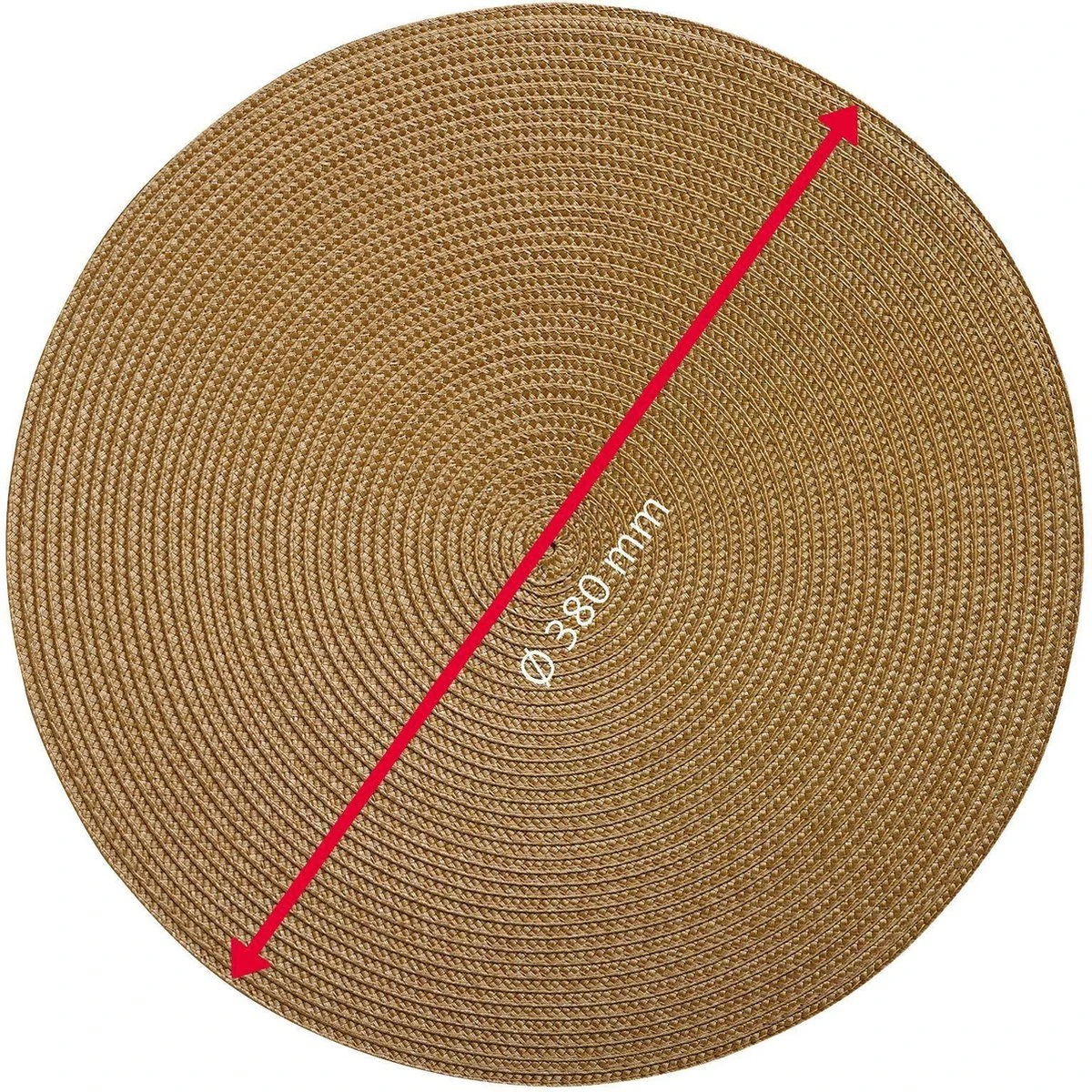 Westmark Set Van 4 Placemats, Ø 38 Cm, Polypropyleen, Lichtbruin, Saleen-collectie: Circle 2 Westmark Set Van 4 Placemats, Ø 38 Cm, Polypropyleen, Lichtbruin, Saleen-collectie: Circle - Afbeelding 2