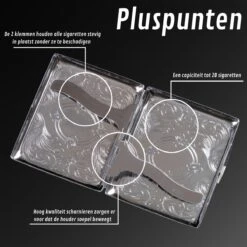 Luxe Sigaretten Doosje – RVS – Tot 20 Stuks – Sigarettenhouder – Sigaretten Box – Sigaretten Opberg Doosje – 8CM X 9,5CM X 2CM -Merkloos Verkoopwinkel 1200x1200 1771