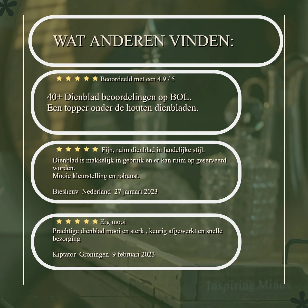 Houten Dienblad Old Dutch 58 Cm Landelijk Dienblad Rechthoek 8 Houten Dienblad Old Dutch 58 Cm Landelijk Dienblad Rechthoek - Afbeelding 8