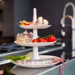 Koziol Babell Etagere - 3 Laags - Large - Wit -Merkloos Verkoopwinkel 1200x1200 1803