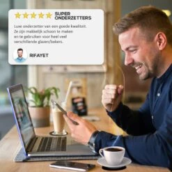 Easavida – Onderzetters Voor Glazen – 10 Stuks – Siliconen – Onderlegger – Inclusief Houder – Inclusief E-book – Zwart – Rond Design -Merkloos Verkoopwinkel 1200x1200 1812