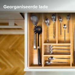 Coninx Bestekbak Bamboe 36CM Breed - Besteklade - Opbergbak - Duurzaam - Voor Laden Vanaf 47cm Diep -Merkloos Verkoopwinkel 1200x1200 183