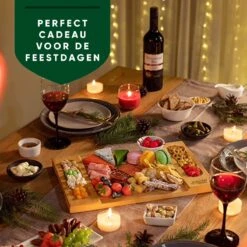JoFlow® Premium Borrelplank Of Tapasplank Bamboe Hout | Kaasplank Of Serveerplank| INCL. EXTRA Tapas Schaaltje -Merkloos Verkoopwinkel 1200x1200 1831