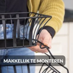 Chefarone Etagère - Fruit Etagère 2 Laags - Fruitmand Metaal - Fruitschaal - Groentemand - Opberger - Zwart -Merkloos Verkoopwinkel 1200x1200 1866