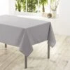 Merkloos Lichtgrijs Tafelkleed/Tafelzeil Van Polyester Met Formaat 140 X 250 Cm - Basic Eettafel Tafelkleden