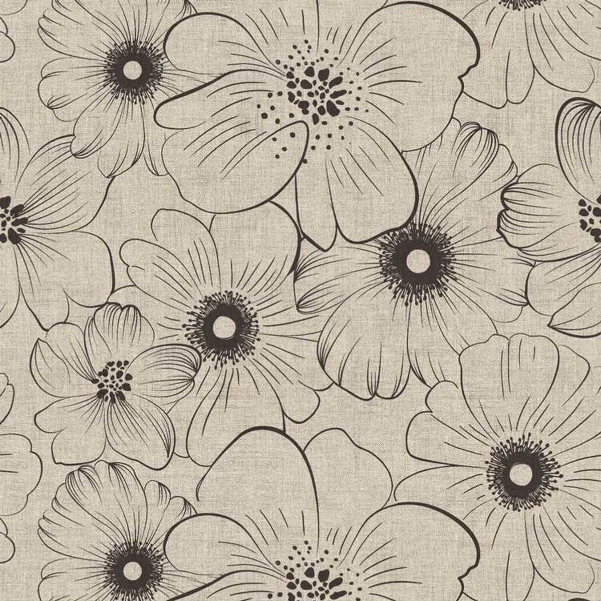 Unique Living Bonita Tafelzeil 160CM Rond - Bloemen - 1B5/01 1 Unique Living Bonita Tafelzeil 160CM Rond - Bloemen - 1B5/01