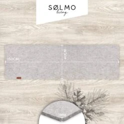 Sølmo I Design Tafelloper Grijs Vilt I 150x40 Cm Tafelloper I Scandinavische Vilt Loper Tafel Wasbaar Met Leren Label - Tafelloper Winter -Merkloos Verkoopwinkel 1200x1200 1940