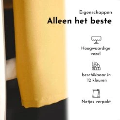 Today Rond Tafelkleed - Tafellaken - Tafelzeil Rond - Ø180cm - Polyester - Oker - Geel -Merkloos Verkoopwinkel 1200x1200 1945