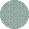 Raved Rond Tafelzeil - Mandala 160 Cm ø - Groen - PVC - Afwasbaar