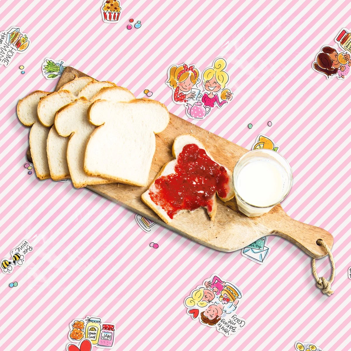 Blond Amsterdam, Even Bijkletsen: Tafelzeil Verpakt 140X240cm 2 Blond Amsterdam, Even Bijkletsen: Tafelzeil Verpakt 140X240cm - Afbeelding 2