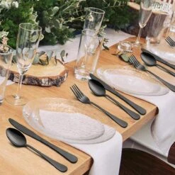 LaCardia Bestekset Glans Zwart – 24-delig Bestek – 6 Persoons – Bestek Zwart Voor 6 Personen 15 LaCardia Bestekset Glans Zwart – 24-delig Bestek – 6 Persoons – Bestek Zwart Voor 6 Personen -Merkloos Verkoopwinkel 1200x1200 201