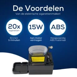 Macs Limit Elektrische Sigarettenmaker - Electrische Sigarettenmachine - Sigaretten Maker- Sigarettenvuller - Hulzenstopper - Complete Set- Machine à Cigarettes électrique -Merkloos Verkoopwinkel 1200x1200 2053