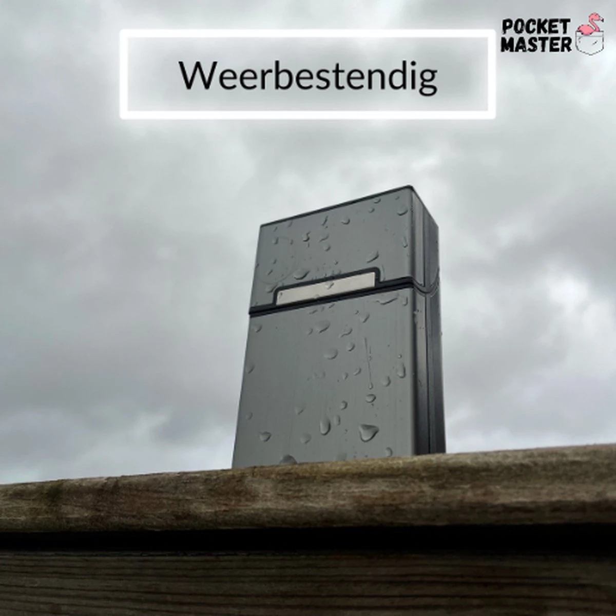 PocketMaster® Sigaretten Doosje - Zwart - Aluminium - Sigaretten Houder/Hoesje - Weerbestendig - Stevig En Luxe Opbergdoosje 3 PocketMaster® Sigaretten Doosje - Zwart - Aluminium - Sigaretten Houder/Hoesje - Weerbestendig - Stevig En Luxe Opbergdoosje - Afbeelding 3