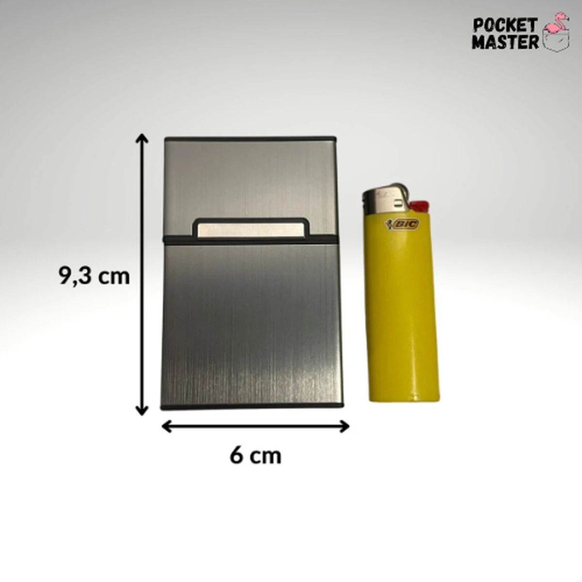 PocketMaster® Sigaretten Doosje - Zwart - Aluminium - Sigaretten Houder/Hoesje - Weerbestendig - Stevig En Luxe Opbergdoosje 5 PocketMaster® Sigaretten Doosje - Zwart - Aluminium - Sigaretten Houder/Hoesje - Weerbestendig - Stevig En Luxe Opbergdoosje - Afbeelding 5