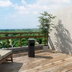 Merkloos Decopatent® Staande Asbak Met RVS Afvalbak - Asbak Voor Buiten - Vloerasbak - Buitenasbak Groot - Rookpaal - Asbakken - 25x25x60 -Merkloos Verkoopwinkel 1200x1200 2105