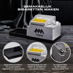 Lopup® Elektrische Sigarettenmaker - Sigarettenmakers - Sigaretten Maker Electrisch - Hulzenstopper - Sigaretten - Exclusieve NL Handleiding - Zilver 12 Lopup® Elektrische Sigarettenmaker - Sigarettenmakers - Sigaretten Maker Electrisch - Hulzenstopper - Sigaretten - Exclusieve NL Handleiding - Zilver -Merkloos Verkoopwinkel 1200x1200 2124