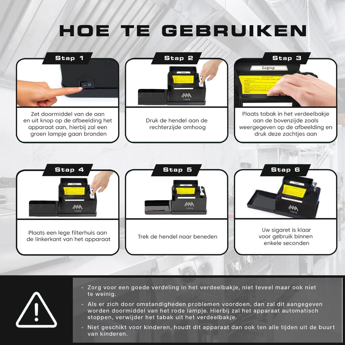 Lopup® Elektrische Sigarettenmaker - Sigarettenmakers - Sigaretten Maker Electrisch - Hulzenstopper - Sigaretten - Exclusieve NL Handleiding - Zilver 8 Lopup® Elektrische Sigarettenmaker - Sigarettenmakers - Sigaretten Maker Electrisch - Hulzenstopper - Sigaretten - Exclusieve NL Handleiding - Zilver - Afbeelding 8