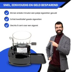 Rock&Rose Elektrische Sigarettenmaker - Inclusief Borsteltje - Sigarettenmakers - Sigarettenmachine - Electrische - Hulzenstopper - Zwart -Merkloos Verkoopwinkel 1200x1200 2133