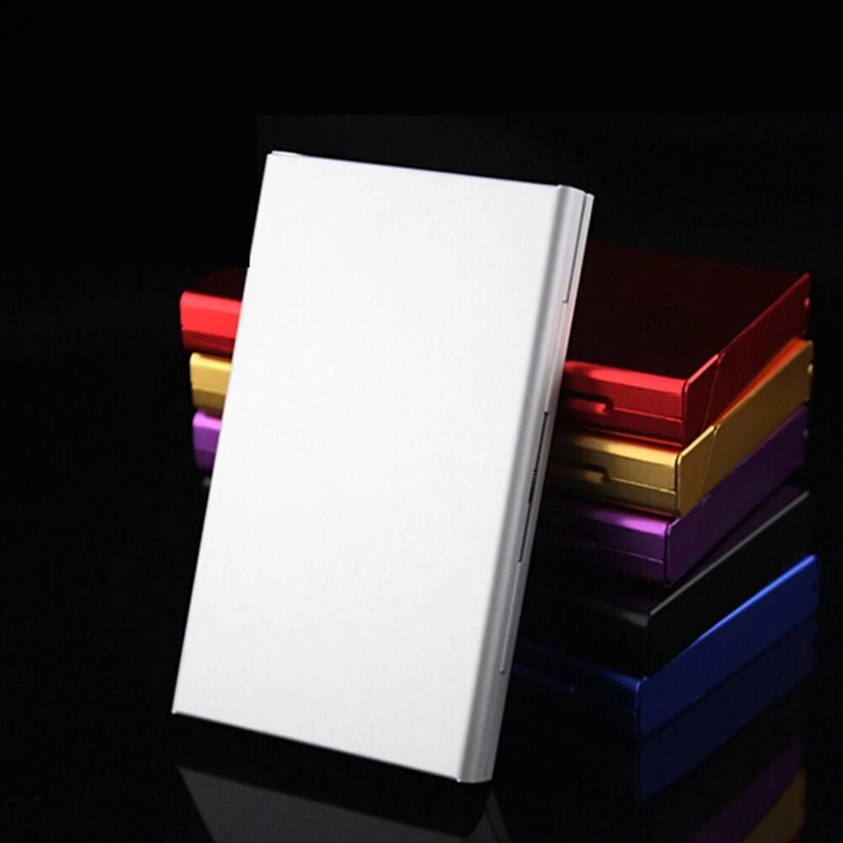 Merkloos Luxe Sigarettendoosje Aluminium – Aluminium Sigarettenhouder 7 Sigaretten - Sigaretten Opbergdoosje - Sigaretten Box – Zwart 2 Merkloos Luxe Sigarettendoosje Aluminium – Aluminium Sigarettenhouder 7 Sigaretten - Sigaretten Opbergdoosje - Sigaretten Box – Zwart - Afbeelding 2