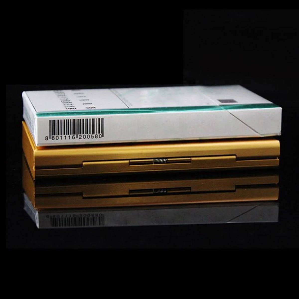 Merkloos Luxe Sigarettendoosje Aluminium – Aluminium Sigarettenhouder 7 Sigaretten - Sigaretten Opbergdoosje - Sigaretten Box – Zwart 3 Merkloos Luxe Sigarettendoosje Aluminium – Aluminium Sigarettenhouder 7 Sigaretten - Sigaretten Opbergdoosje - Sigaretten Box – Zwart - Afbeelding 3