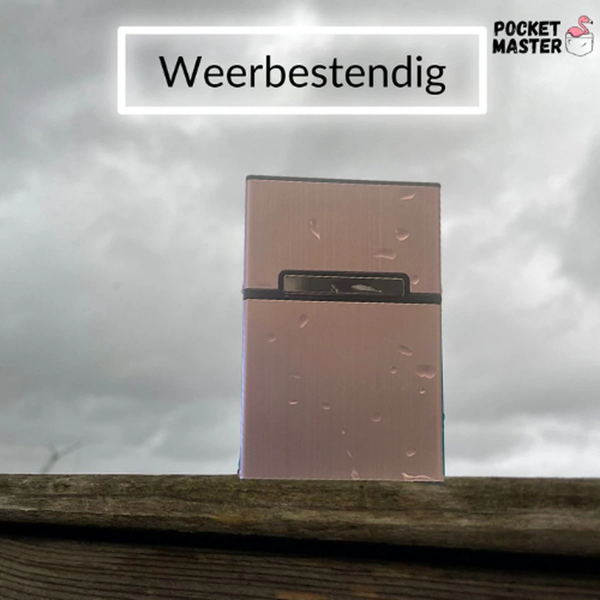 PocketMaster® Sigaretten Doosje - Rose- Aluminium - Sigaretten Houder/Hoesje - Weerbestendig - Stevig En Luxe Opbergdoosje 2 PocketMaster® Sigaretten Doosje - Rose- Aluminium - Sigaretten Houder/Hoesje - Weerbestendig - Stevig En Luxe Opbergdoosje - Afbeelding 2